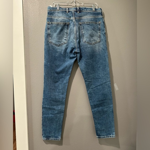Zara Men's Blue Distressed Jeans - Picture 4 of 9